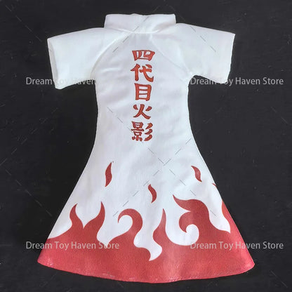SHF 1/12 Scale Soldier Cloak Naruto Uzumaki Gown Sasuke Uchiha Jacket Ninja Martial Arts Uniform For 6Inch Action Figure Dolls