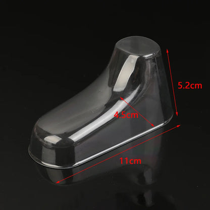 10PCS Clear PVC Child Booties Showcase Support Frame Feet Plastic Shoe Mold Baby Shoe Stretcher Socks Display Stand