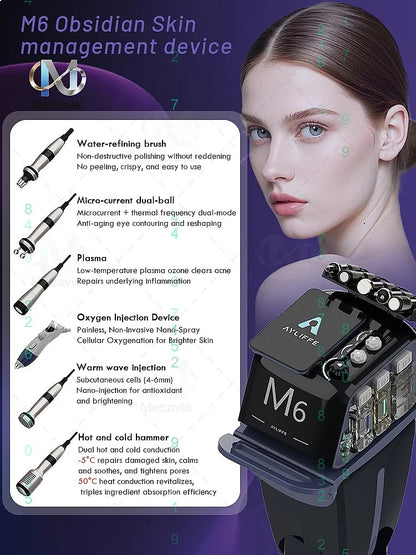 Equipo 2026 6 in 1 M6 Hydrodermabrasion Machine Facial Skin Care Whitening Anti Wrinkle