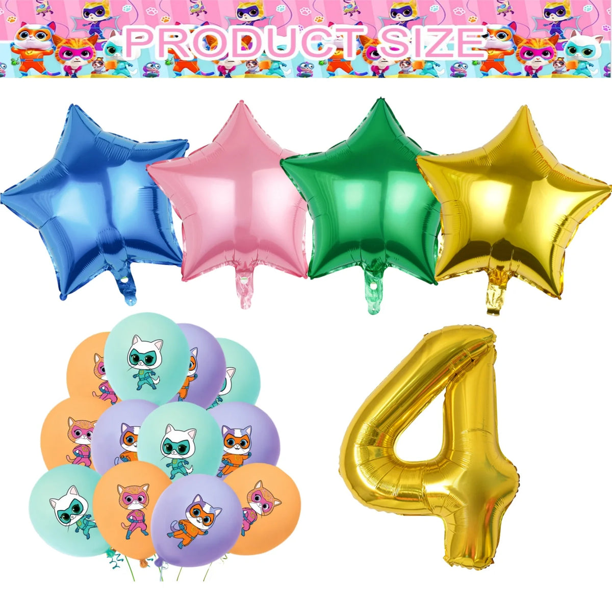 Superkittie Birthday Party Decoration Tableware Tablecloth Plate Cup Napkin Balloon Cake Decor superkitties Party Favors Supply