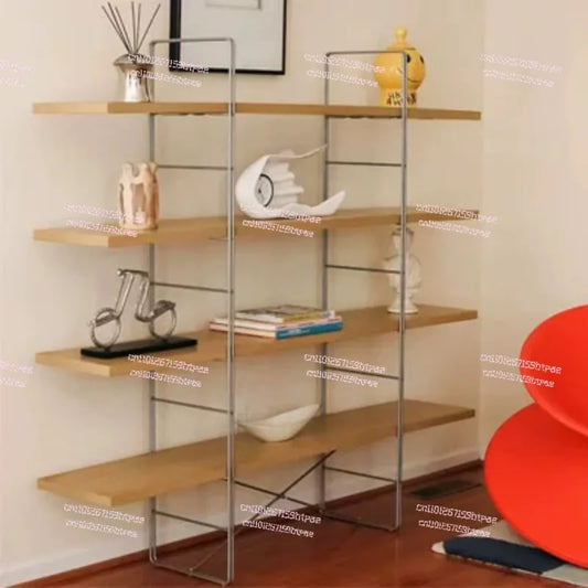 Simple Storage Rack Retro Decorative Wall Display Rack BracketOnly Bracket Excluding Wooden Nordic Vertical Cabinet Multi-layer