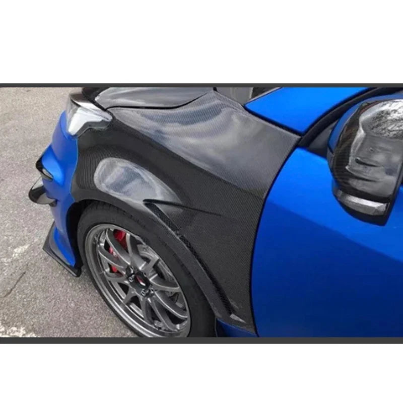 For Toyota Yaris GR Carbon Fiber Fender Retrofit the Carbon fiber replacement leaf plate Fender Car Accessories body kit