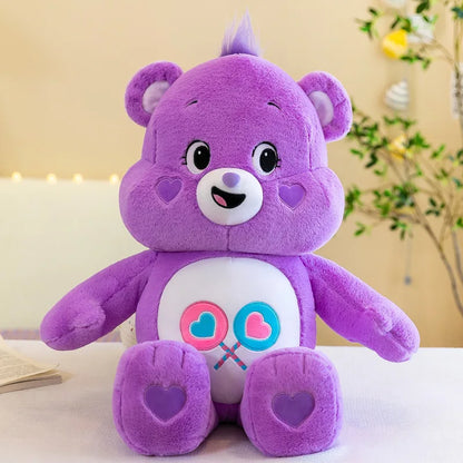30CM Carebears Kawaii Rainbow Bear Plush Toy Lovely Anime Colorful Bear Stuffed Doll Room Decor Lovely Bear Birthday Gift