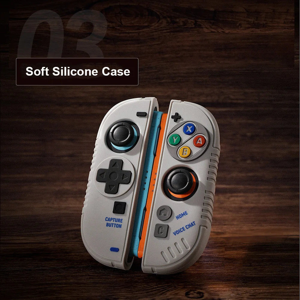Retro Switch 2 Case SFC Hard Protection Case for Nintend Switch 2 Console Silicone Grip Protective Cover for Joy Con 2 Controlle