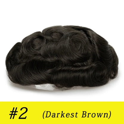 Q6 Lace Toupee Men Europe Human Hair Male Wig Swiss Lace Front Men Hair Replacement System Unit Man Wig Natural Hair Prosthesis