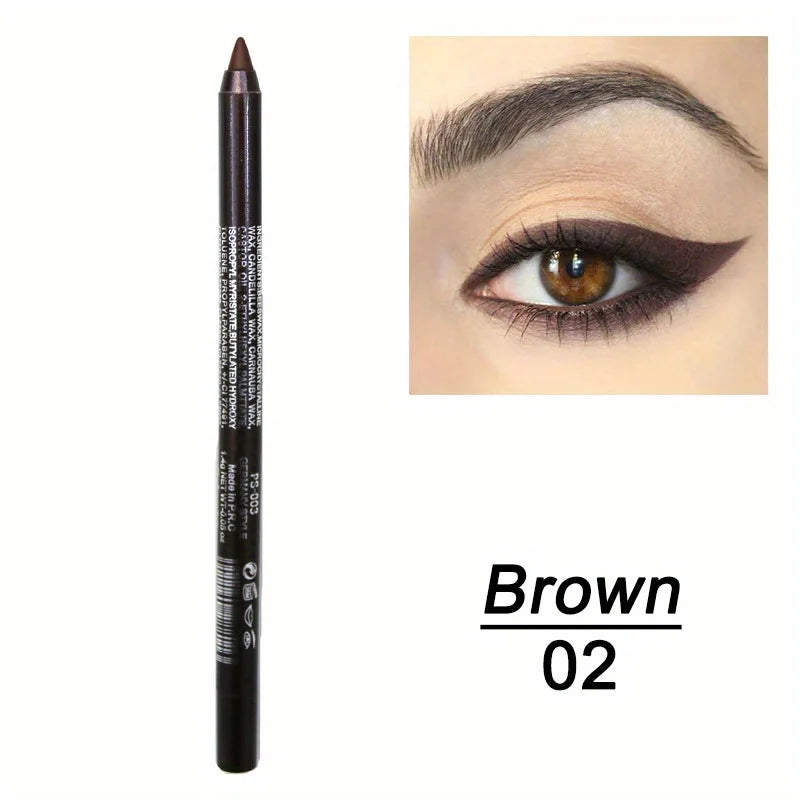 1pcs Waterproof Eyeliner Set with Glitter Effect, Includes Eye Shadow & Highlighter Pens, Colorful Makeup Kit for Stunning Looks