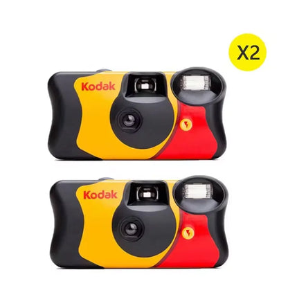 New 1-5 Pcs Original Kodak FunSaver Single Use Camera With Flash Disposable Point-and-Point Film Cameras 27 Exposures 39 Sheets