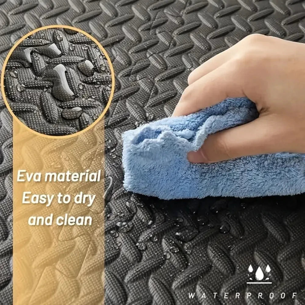 16 Piece Fitness Yoga Mat Soft EVA Foam Puzzle Mat Non Slip Interlocking Gym Mat Protective Mat for Fitness Equipment