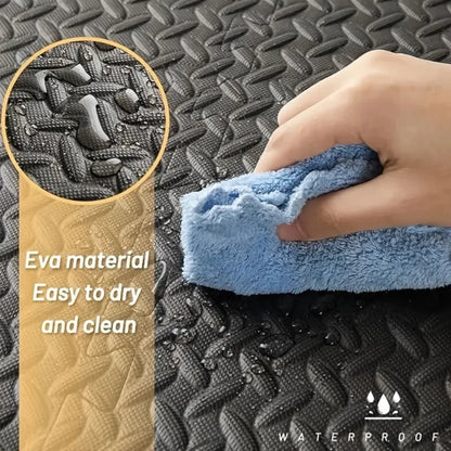 16 Piece Fitness Yoga Mat Soft EVA Foam Puzzle Mat Non Slip Interlocking Gym Mat Protective Mat for Fitness Equipment