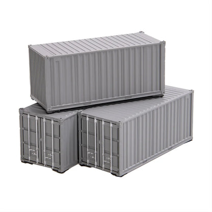 HO 1/87 Scale Miniature Container Model 20FT Shipper Container Storage Box DIY Building Railway Train Scene Accessories 1PCS