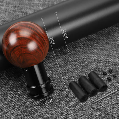 Mahogany Wood Grain Carbon Fibre Gear Shifter Knob Car Interior Manual/Automatic Transmission Universal Auto Gear Lever