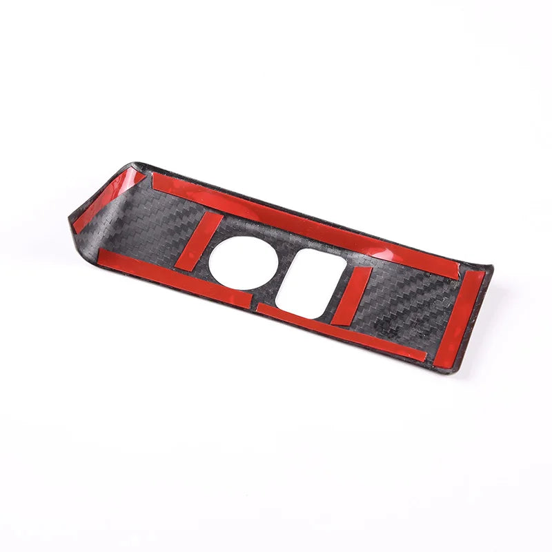 Real Carbon Fiber Trim Car Side Mirror Control Panel Decorative Cover Fit For Nissan GTR R35 2008-2016 Car Interior Accessories