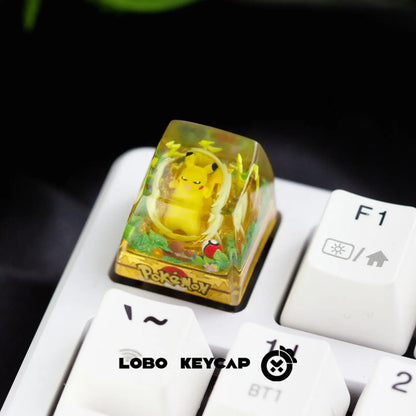 Pokemon Keycap Magikarp Gengar Esc Replace Keycap Resin Anime Kawaii Decor For Mechanical Keyboard Anime Collect Model Toys Gift