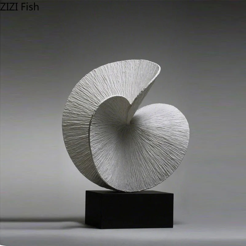 Ginkgo Leaf Resin Ornament Geometric Art Sculpture Desktop Statue Model Home Accessories Decoration Crafts Figurines Miniatures