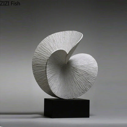 Ginkgo Leaf Resin Ornament Geometric Art Sculpture Desktop Statue Model Home Accessories Decoration Crafts Figurines Miniatures