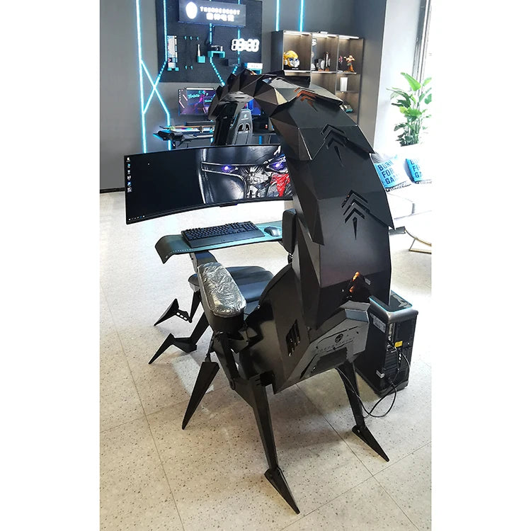 Luxury Reclining Gaming Chair Cockpit Computer Workstation Automatic Cluvens Scorpion Chair Zero Gravity