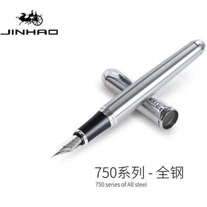 Jinhao Business Calligraphy Fountain Pen X750 Exquisite Elegant Iridium Gold Pen Office Signature Luxury Write Gifts Stationery