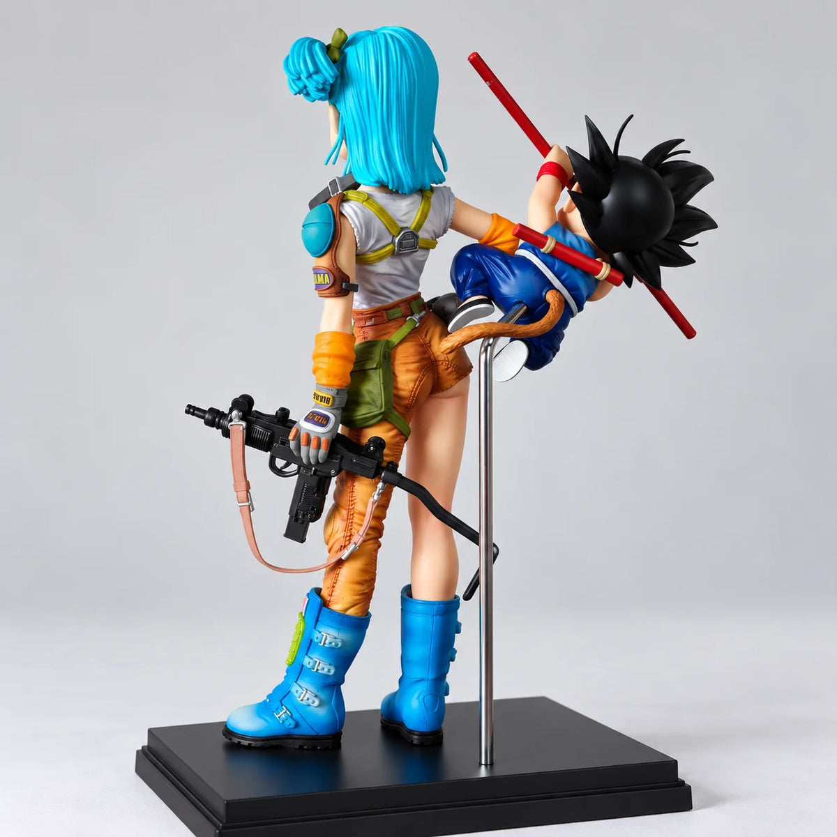Dragon Ball Bulma Figure with Goku 19cm PVC Anime Action Figure Collectible Model Desktop Decoration Anime Fans Gift