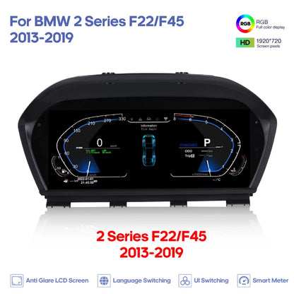 For BMW 1 Series  2 Series X1 X2 F20/F52/F22/F45/F48/F49/F39 2013-2024 Digital Cluster LCD Dashboard Cockpit Virtual Instrument