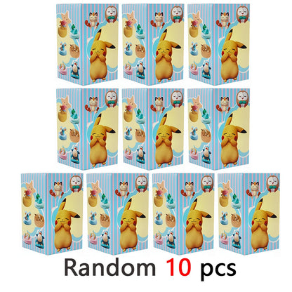 Anime Pokémon Blind Box Model Figure 1-12 Pcs Pikachu Sleep Series Interior Hand Sleeping Position Toys Gift for Sfriends