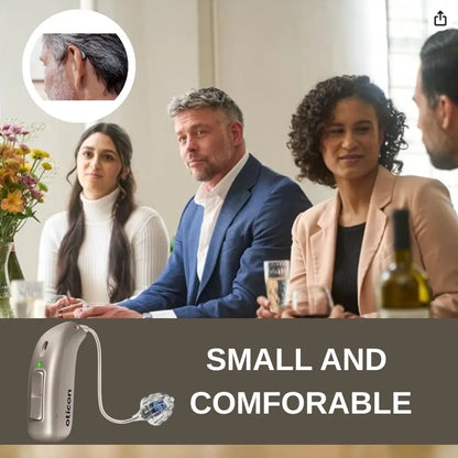 Oticon Jet PX 2 MiniRITE Rechargeable AI Hearing Aid DNN 48 Channels Bluetooth Computer Programming for Mild to Severe Loss