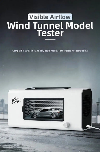 Desktop Wind Tunnel for Scientific Experimentation Compatible with Common Diecast Car Sizes Provides Clear Flow Path Observation