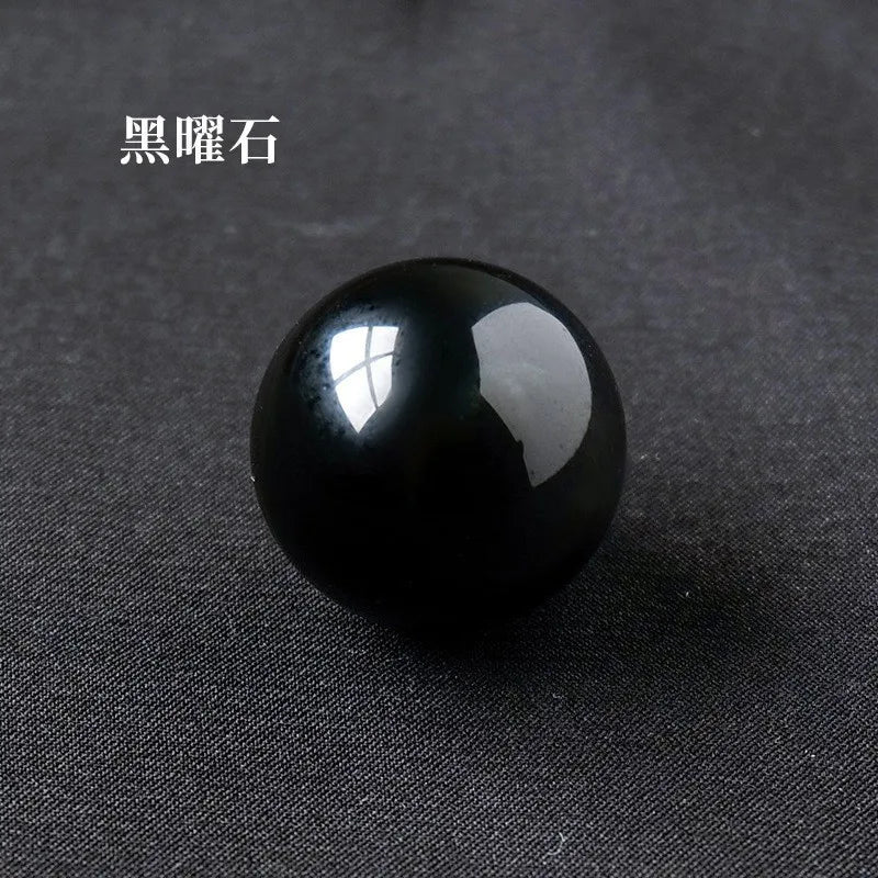 16mm Natural Crystal Ball No Hole Beads, Polished Agate Gemstone Sphere Bulk for DIY Jewelry Crafts Home Decor Gifts