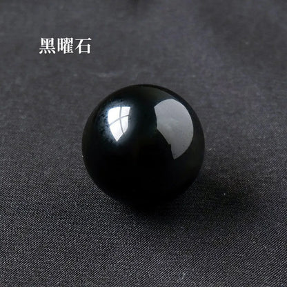 16mm Natural Crystal Ball No Hole Beads, Polished Agate Gemstone Sphere Bulk for DIY Jewelry Crafts Home Decor Gifts