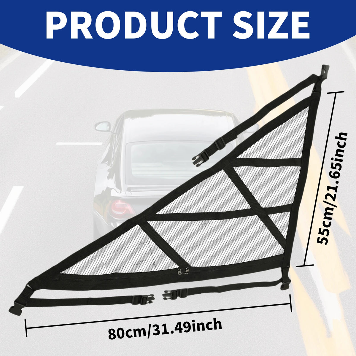 Car Ceiling Cargo Net Strong Load-Bearing Mesh Car Roof Storage Organizer Large Capacity Space Saving Car Ceiling Net Storage