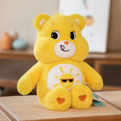 30CM Carebears Kawaii Rainbow Bear Plush Toy Lovely Anime Colorful Bear Stuffed Doll Room Decor Lovely Bear Birthday Gift