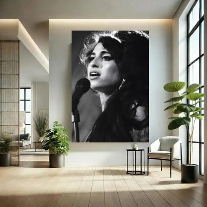 Singer Amy Winehouse Poster Classic poster and wall art prints are suitable for living rooms, bedrooms,and home