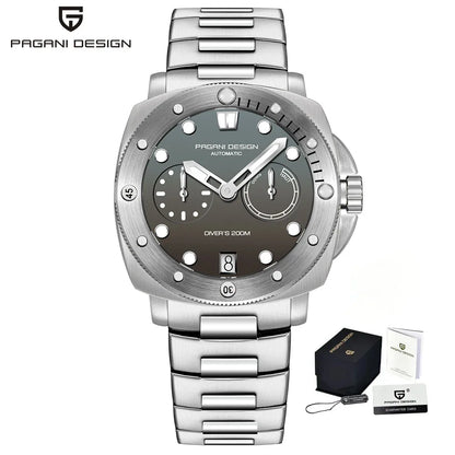 PAGANI DESIGN New 41mm Men's Automatic Mechanical Watch CAL. 2C22 Sapphire Glass Waterproof 200M Diving Reloj Hombre