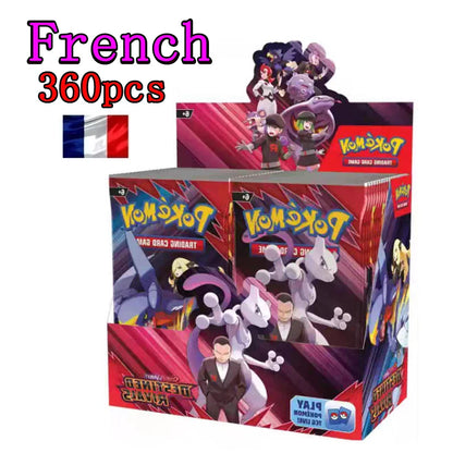 360Pcs English French Spanish Carta Karten Pokem Cards Sun Moon Evolutions Booster Box Collectible Tradiner Card for Child