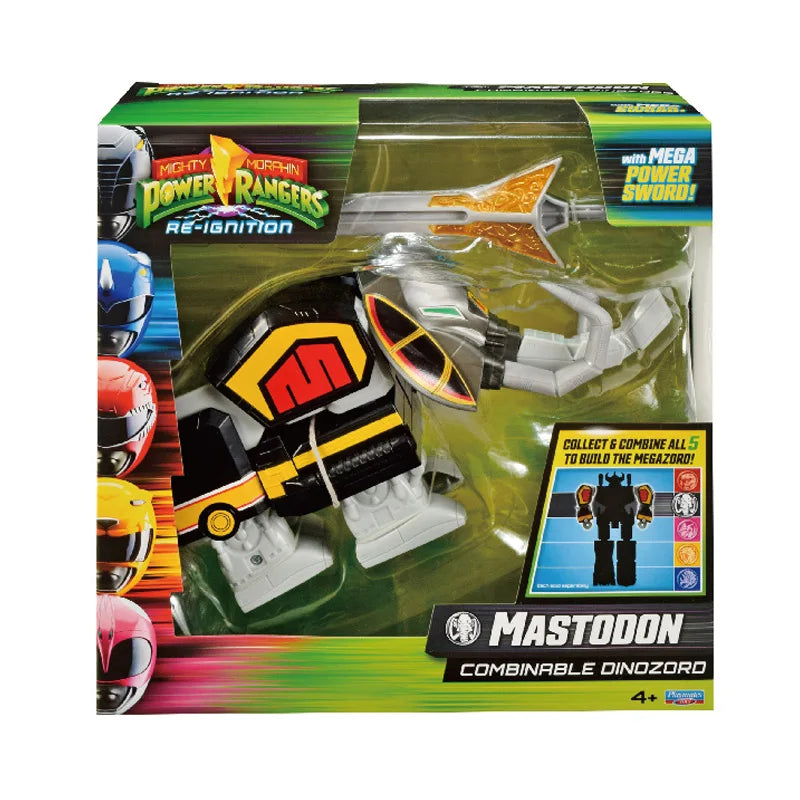Mighty Morphin Power Rangers Re-Ignition Black Red Blue Ranger Mastodon Rita Repulsa Pterodactyl Action Figure Collectible Toys