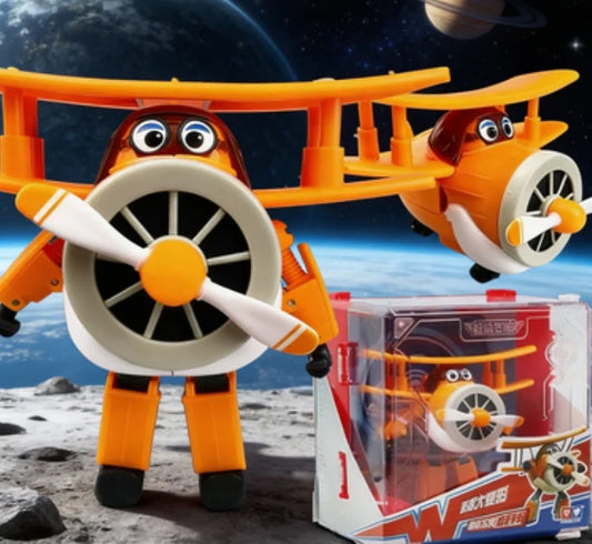 Super Wings Large Transforming Robot, Jett Grand Albert Dizzy Classic Figures, Hot  Kids Action Figure Kids Premium hot Gift Box