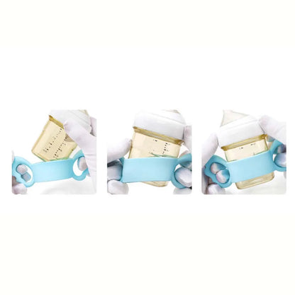 Wide-Neck Square Bottle Silicone Handle Baby Bottle Accessory Hergen Angel Handle Cup Cover