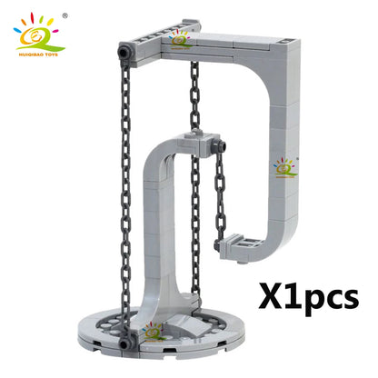 HUIQIBAO MOC Tensegrity Sculptures Anti-Gravity Building Blocks Creator Novel Physics Balance DIY Bricks Toys for Children Gift