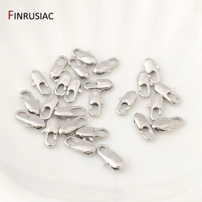 14k Real Gold Plated Brass Lobster Clasps for DIY Bracelets Necklace Handmade Jewelry Making Components