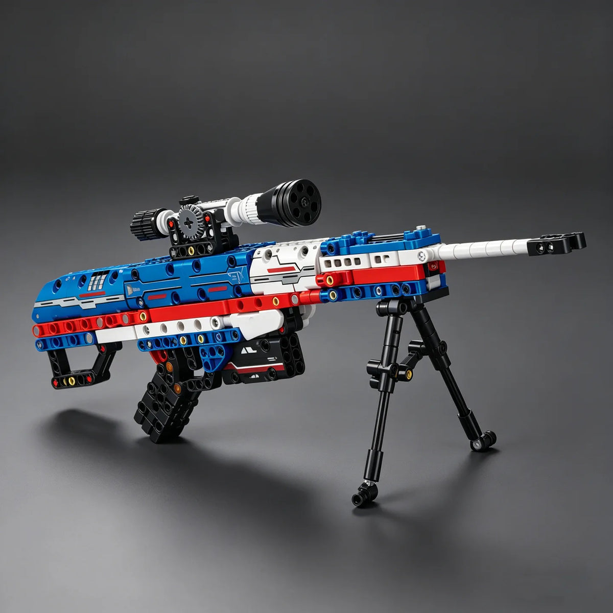 2026 New Model Toy Gun: M82A1 Sniper Rifle Building Blocks Set with Firing Function Gift in M82 Color Scheme