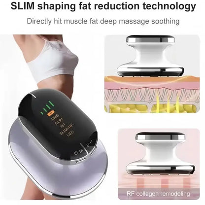 EMS & RF Body Slimming Shaping Machine Fat Burner Slim Shaping Device LED Photon Skin Tighten Device for All Body Parts Use