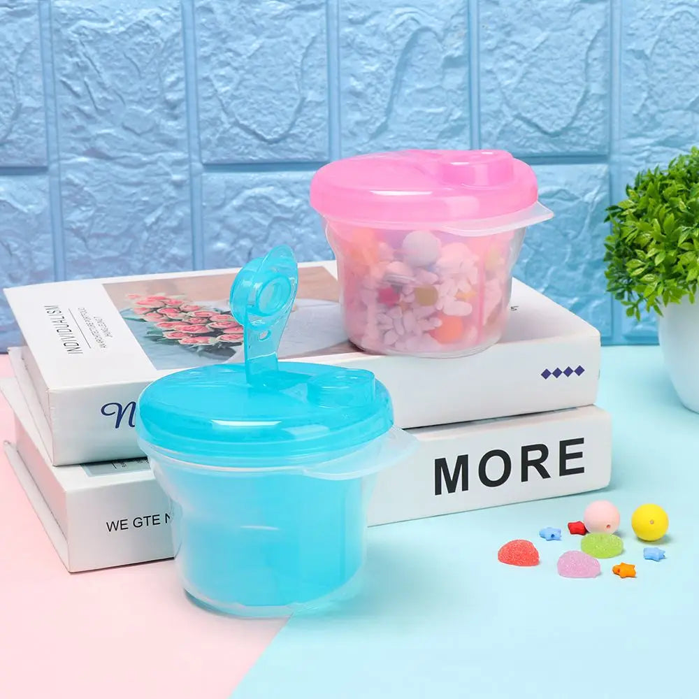 3 Doses Formula Container of Baby Milk Powder Dispenser Snack Pot Storage