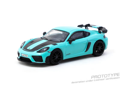 **Pre-order**Tarmac Works TW 1:64 Cayman GT4RS Mint Green Diecast Model Car