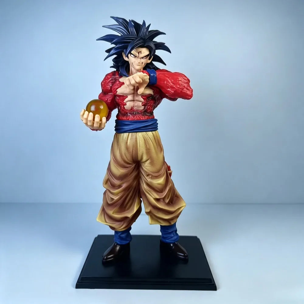 24cm Anime Figure Super Saiyan 4 Goku Dragon Ball Z Action Figures Pvc Statue Desktop Collection Model Toys Gifts