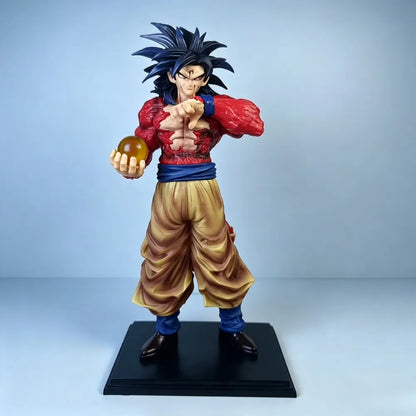 24cm Anime Figure Super Saiyan 4 Goku Dragon Ball Z Action Figures Pvc Statue Desktop Collection Model Toys Gifts