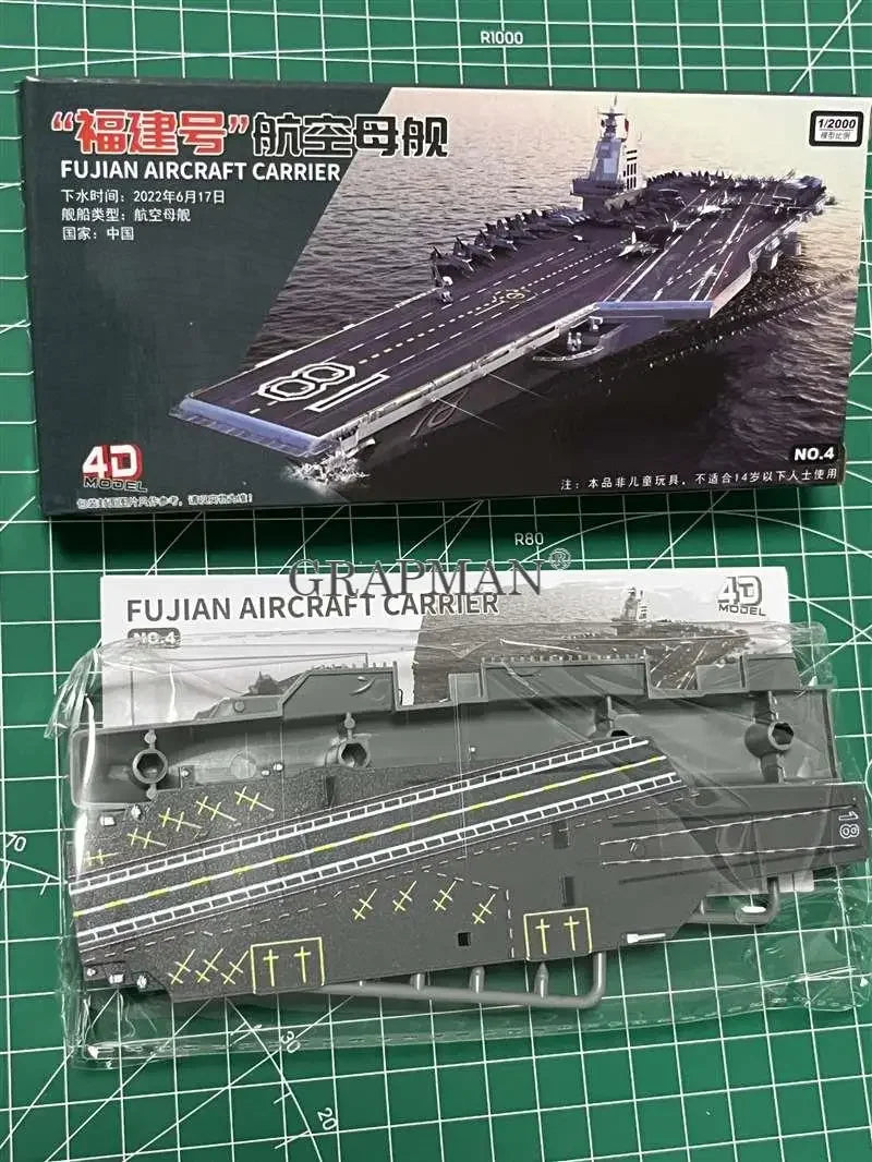 4D Assembled Ship Model Liaoning Battleship Modern Class Battleship Aircraft Carrier Model Military Warship Model Toy