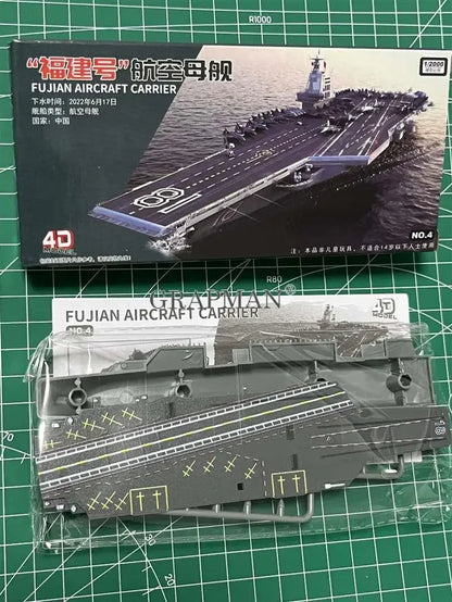 4D Assembled Ship Model Liaoning Battleship Modern Class Battleship Aircraft Carrier Model Military Warship Model Toy