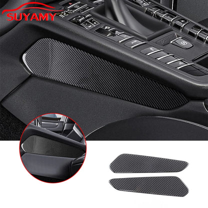 For Porsche Macan 2014-2025 Stainless Steel Car Center Console Side Speaker Horn Trumpet Net Panel Trim Sticker Accessories