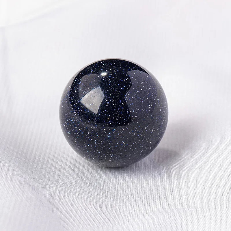 16mm Natural Crystal Ball No Hole Beads, Polished Agate Gemstone Sphere Bulk for DIY Jewelry Crafts Home Decor Gifts