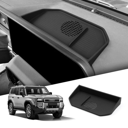 for 2024-2025 Toyota Land Cruiser Prado J250 LC250  Central Screen Rear Storage Box Car Dashboard Storage Tray Accessories Black
