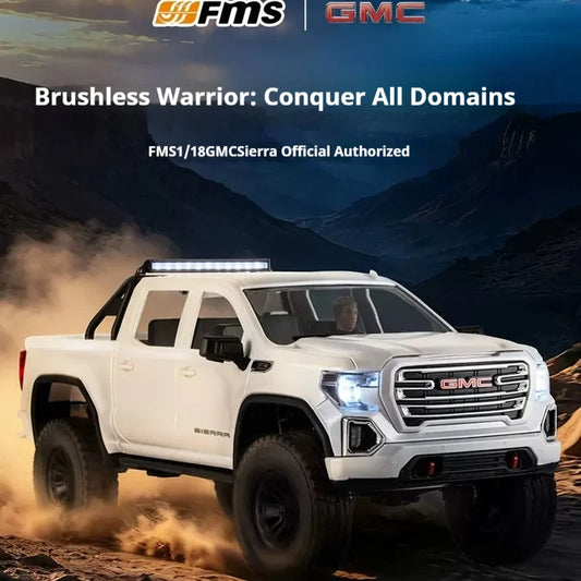 In Stock FMS FCX18S 1/18 Simulation GMC Sierra RC Electric Four-Wheel Drive Dual Speed Climbing Vehicle Off-Road Vehicle